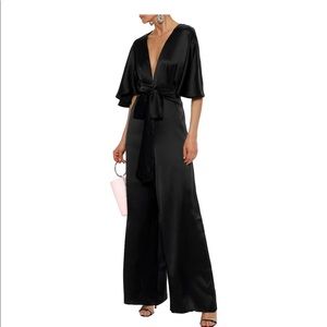 Silk black cami nyc jumpsuit NWT